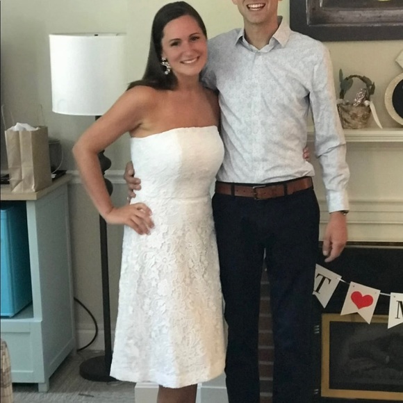 Lilly Pulitzer White Strapless Size: 4 - Picture 2 of 6